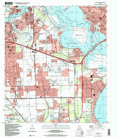 United States Geological Survey La Porte, TX (1995, 24000-Scale) digital map