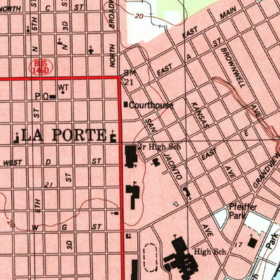 United States Geological Survey La Porte, TX (1995, 24000-Scale) digital map