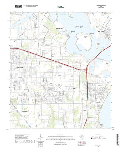 United States Geological Survey La Porte, TX (2022, 24000-Scale) digital map