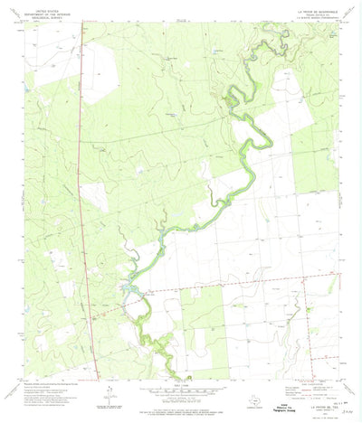 United States Geological Survey La Pryor SE, TX (1972, 24000-Scale) digital map