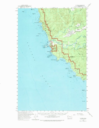 United States Geological Survey La Push, WA (1956, 62500-Scale) digital map