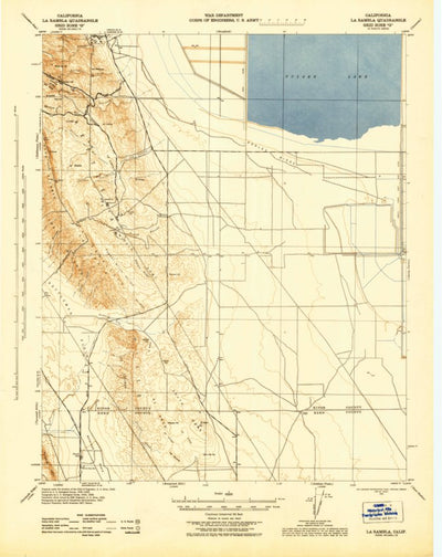 United States Geological Survey La Rambla, CA (1943, 62500-Scale) digital map