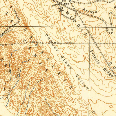 United States Geological Survey La Rambla, CA (1943, 62500-Scale) digital map