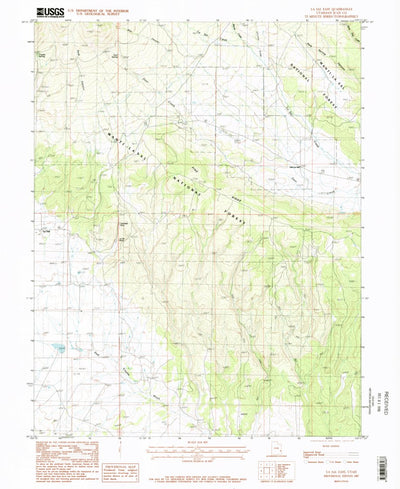 United States Geological Survey La Sal East, UT (1987, 24000-Scale) digital map