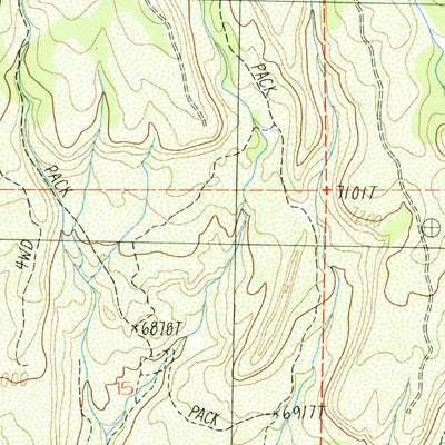 United States Geological Survey La Sal East, UT (1987, 24000-Scale) digital map