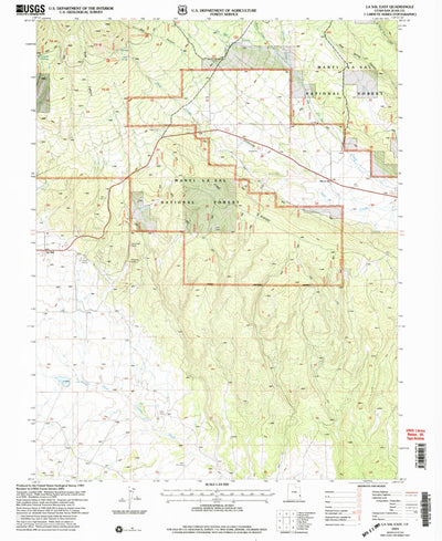 United States Geological Survey La Sal East, UT (2001, 24000-Scale) digital map