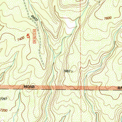 United States Geological Survey La Sal East, UT (2001, 24000-Scale) digital map