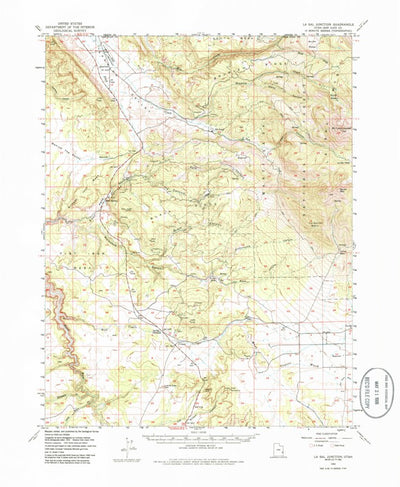 United States Geological Survey La Sal Junction, UT (1954, 62500-Scale) digital map
