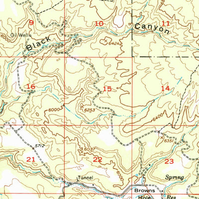 United States Geological Survey La Sal Junction, UT (1954, 62500-Scale) digital map