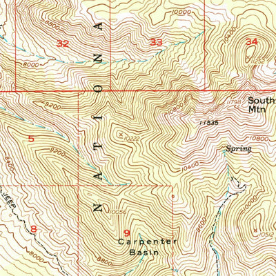 United States Geological Survey La Sal Junction, UT (1954, 62500-Scale) digital map