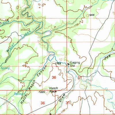 United States Geological Survey La Sal, UT-CO (1982, 100000-Scale) digital map
