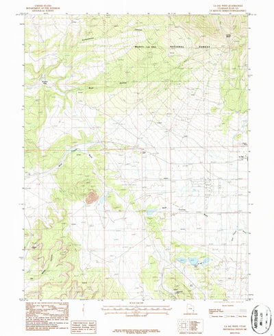 United States Geological Survey La Sal West, UT (1987, 24000-Scale) digital map