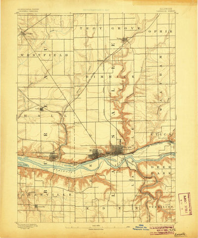 United States Geological Survey La Salle, IL (1893, 62500-Scale) digital map