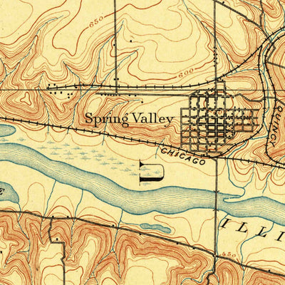 United States Geological Survey La Salle, IL (1893, 62500-Scale) digital map
