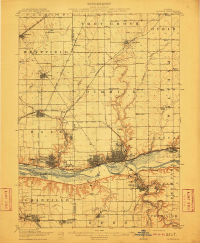 United States Geological Survey La Salle, IL (1911, 62500-Scale) digital map