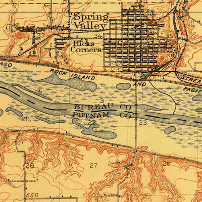 United States Geological Survey La Salle, IL (1911, 62500-Scale) digital map