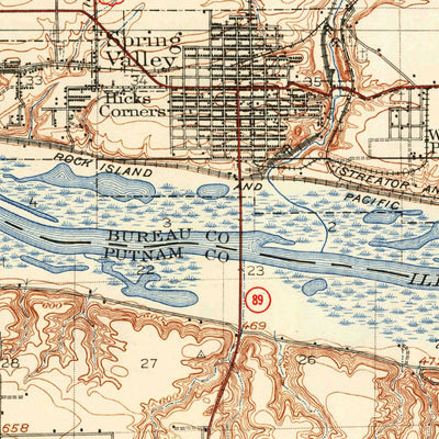 United States Geological Survey La Salle, IL (1913, 62500-Scale) digital map