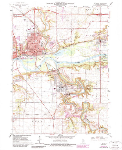 United States Geological Survey La Salle, IL (1966, 24000-Scale) digital map