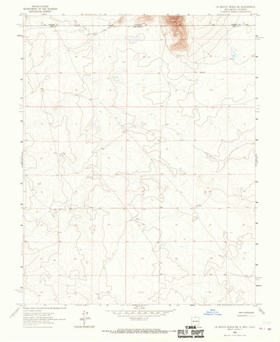 United States Geological Survey La Segita Peaks NE, NM-CO (1963, 24000-Scale) digital map