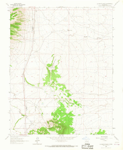 United States Geological Survey La Segita Peaks, NM (1963, 24000-Scale) digital map