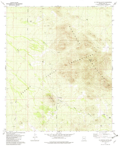 United States Geological Survey La Tortuga Butte, AZ (1979, 24000-Scale) digital map