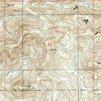 United States Geological Survey La Tortuga Butte, AZ (1996, 24000-Scale) digital map