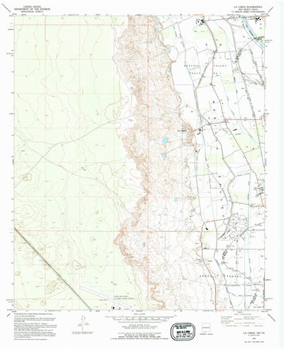 United States Geological Survey La Union, NM-TX (1995, 24000-Scale) digital map