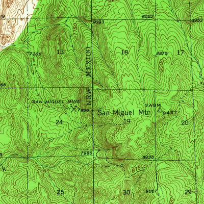 United States Geological Survey La Ventana, NM (1939, 62500-Scale) digital map