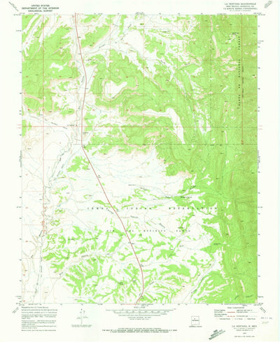 United States Geological Survey La Ventana, NM (1970, 24000-Scale) digital map