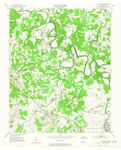 United States Geological Survey La Vergne, TN (1952, 24000-Scale) digital map