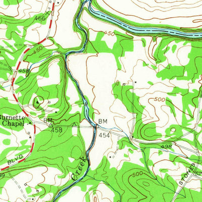 United States Geological Survey La Vergne, TN (1952, 24000-Scale) digital map