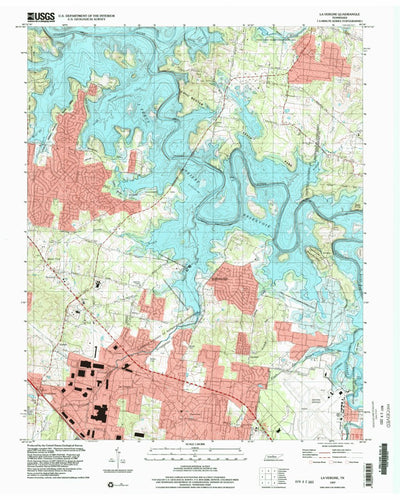 United States Geological Survey La Vergne, TN (1997, 24000-Scale) digital map