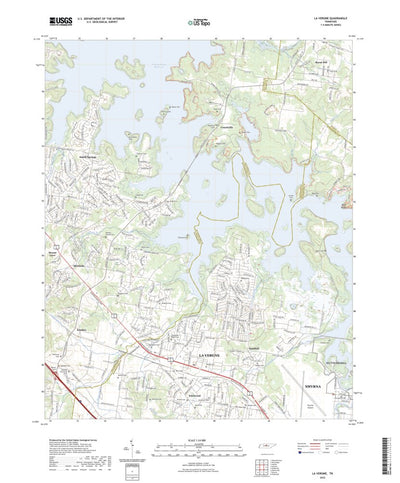 United States Geological Survey La Vergne, TN (2022, 24000-Scale) digital map