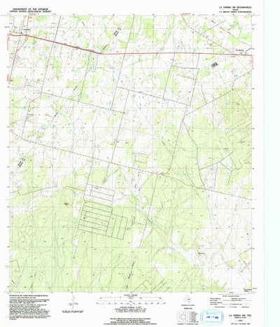 United States Geological Survey La Vernia SW, TX (1992, 24000-Scale) digital map