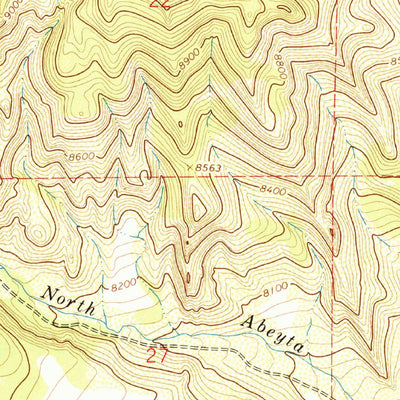 United States Geological Survey La Veta, CO (1963, 24000-Scale) digital map