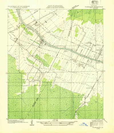 United States Geological Survey Labadieville, LA (1932, 31680-Scale) digital map