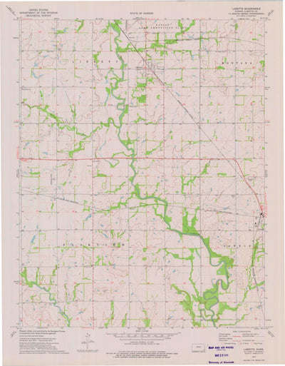 United States Geological Survey Labette, KS (1974, 24000-Scale) digital map