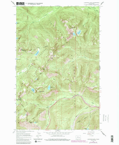 United States Geological Survey Labyrinth Mountain, WA (1965, 24000-Scale) digital map