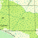 United States Geological Survey Lac Des Allemands, LA (1932, 31680-Scale) digital map