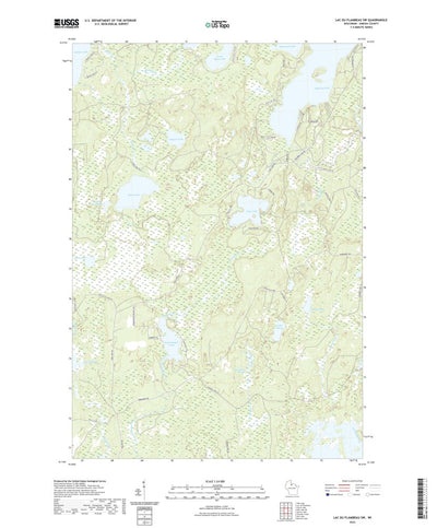 United States Geological Survey Lac du Flambeau SW, WI (2022, 24000-Scale) digital map