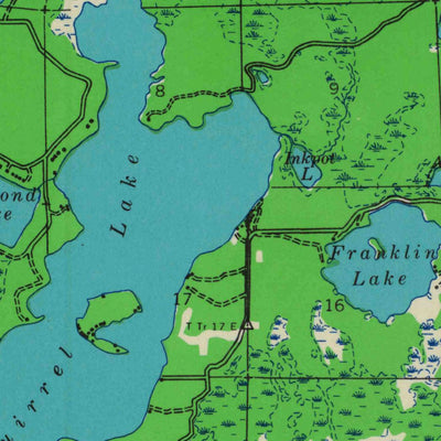 United States Geological Survey Lac Du Flambeau, WI (1938, 48000-Scale) digital map