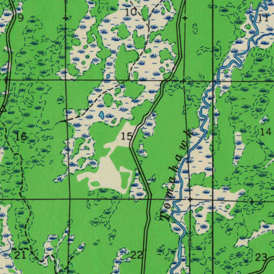 United States Geological Survey Lac Du Flambeau, WI (1938, 48000-Scale) digital map