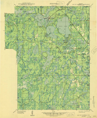 United States Geological Survey Lac Du Flambeau, WI (1946, 48000-Scale) digital map