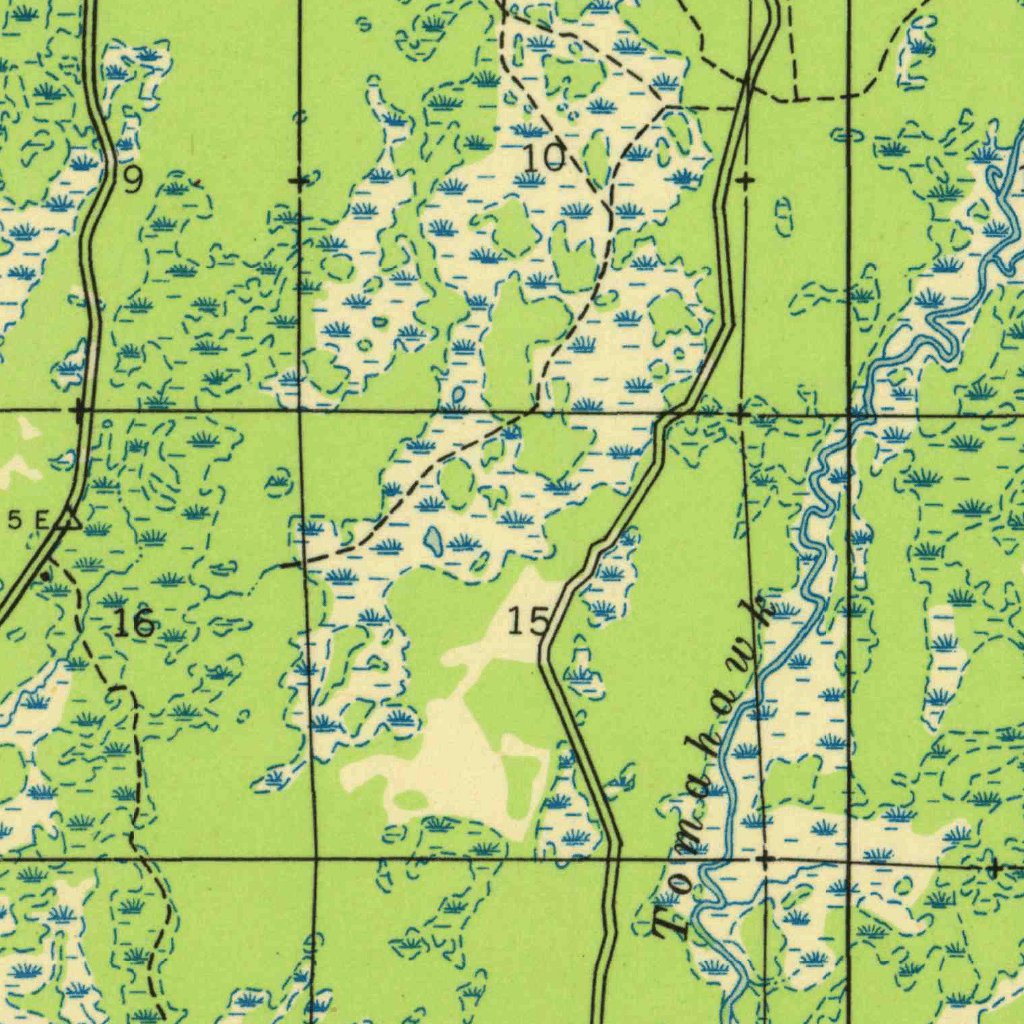 Lac Du Flambeau, WI (1950, 48000-Scale) Map by United States Geological ...