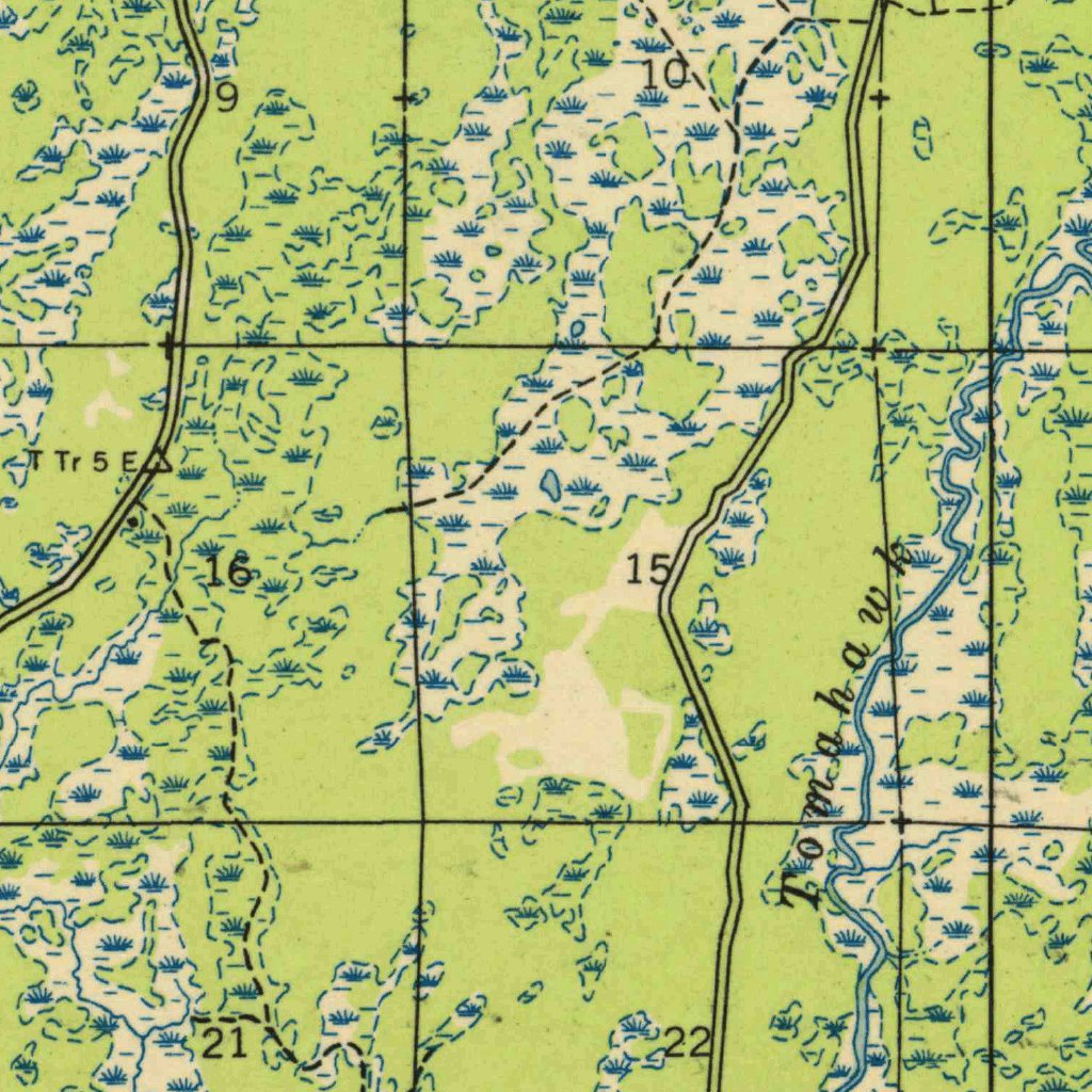 Lac Du Flambeau, WI (1951, 48000-Scale) Map by United States Geological ...