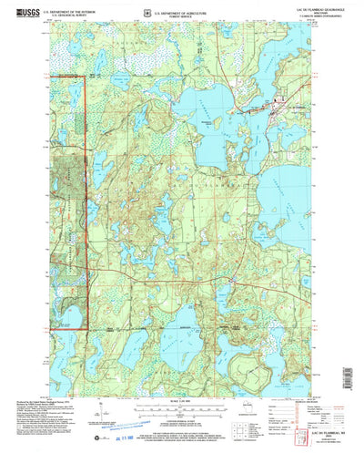 United States Geological Survey Lac Du Flambeau, WI (2005, 24000-Scale) digital map