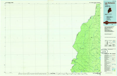 United States Geological Survey Lac Etchemin, ME (1986, 100000-Scale) digital map