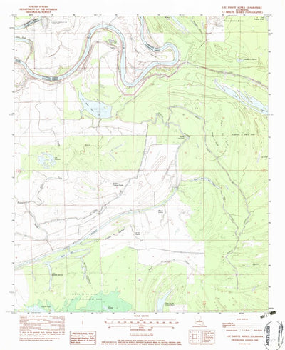 United States Geological Survey Lac Sainte Agnes, LA (1982, 24000-Scale) digital map