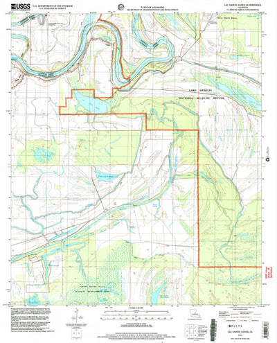 United States Geological Survey Lac Sainte Agnes, LA (1999, 24000-Scale) digital map