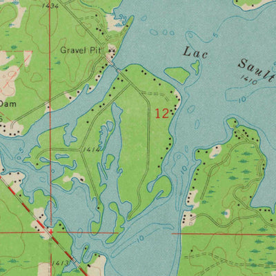 United States Geological Survey Lac Sault Dore, WI (1971, 24000-Scale) digital map
